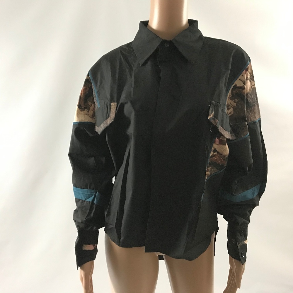 Two Twin Style Women's Boho Chic Button Down Shirt